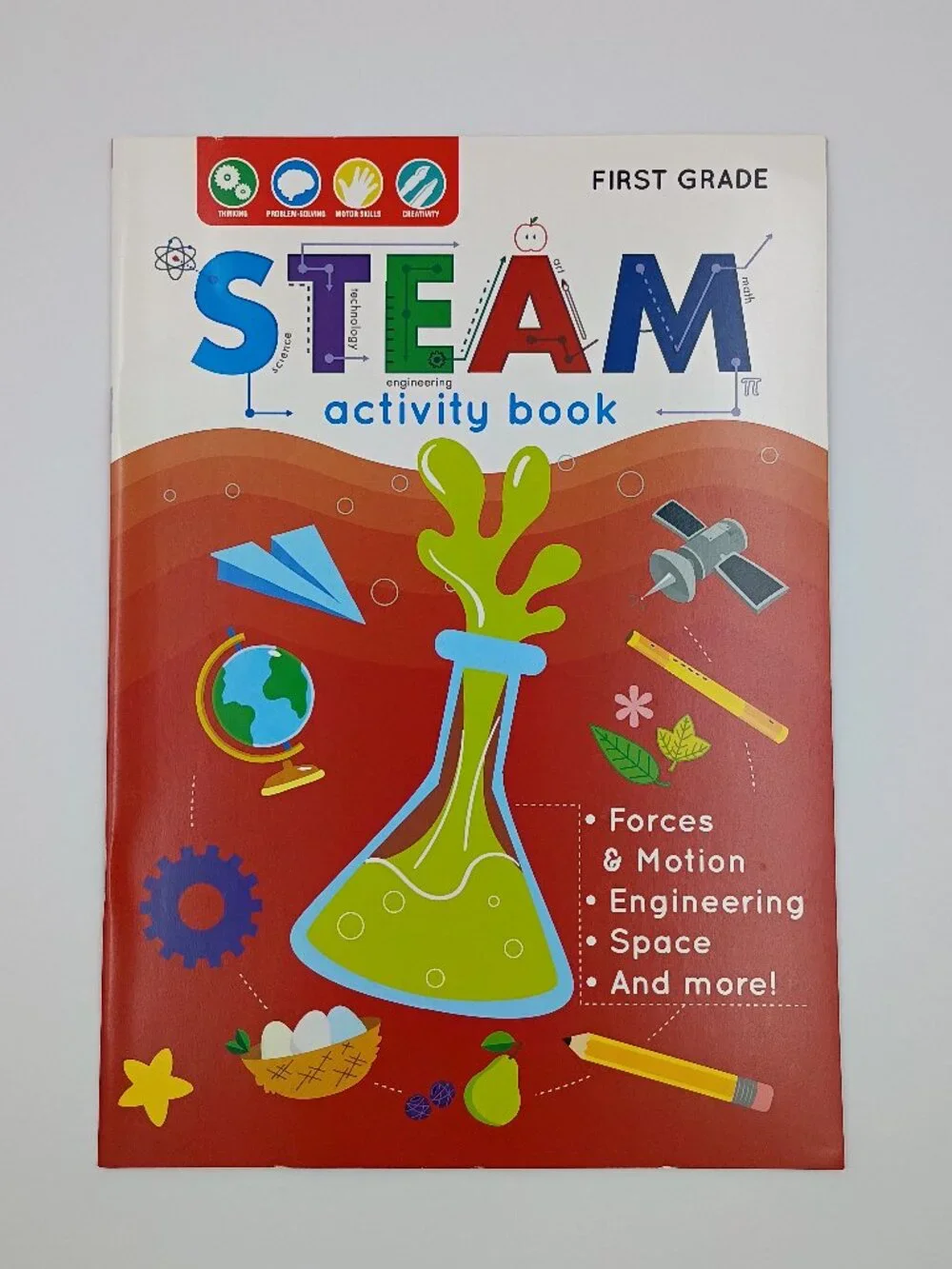 6-Pc Kids Fun Educational Activity Book Bundle Dr Seuss STEAM USA Multi-Age